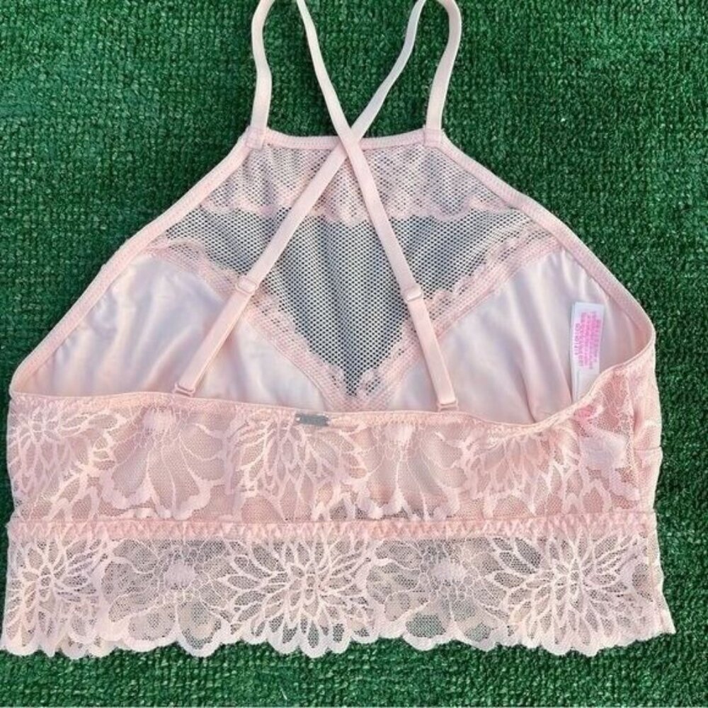 Victoria Secret Pink Lace Bralette in light Pink Size S - Picture 4 of 6